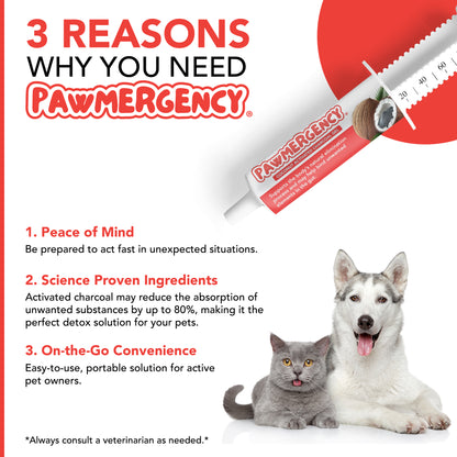 PawMergency® - Coconut Activated Charcoal Detox for Dogs & Cats